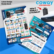 50 pcs A5 - Flyer's Coway Ready Stock + NOBLE 2, SMART MATTRESS, WASHER DRYER, FLOWLET (Latest Desig
