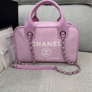 Chanel 香奈兒新款沙灘包 保齡球包 粉色