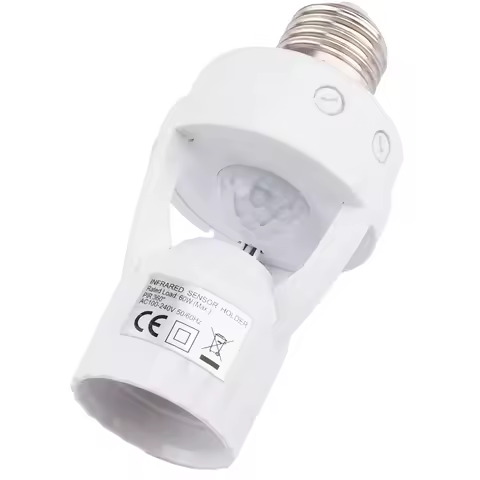 Motion Sensor Light Socket Smart Sensor Light Switch LED PIR Infrared Motion Sensor Detection E27 Li