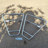 Chrome Side Bag Holder Iron Sidebag Yamaha Alfa Bag