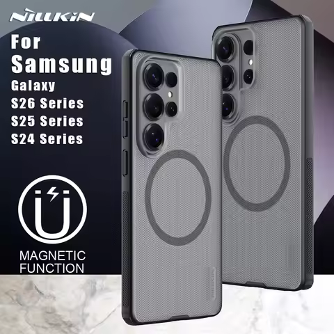 Nillkin For Samsung Galaxy S26 Ultra S24 S25 Plus S25 Edge 5G Magnetic Case Frosted Pro PC+TPU Back 