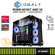 COBALT ROBIN 9070XT AMD V2 - AMD Ryen 7 8700F - ASRock RX 9070XT Challenger 16GB - 24GB RAM - 1TB SS