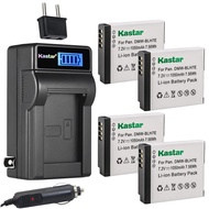 Kastar 4-Pack DMW-BLH7 Battery and LCD AC Charger Compatible with Panasonic DMW-BLH7E DMW-BLH7PP DMW