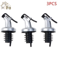 DreamHappy 3pcs Stainless Steel  Bottle Stopper Liquor Bottle Pourer Stopper Dispenser  VN