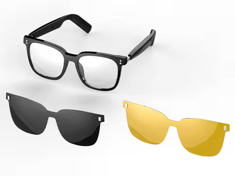 SG-19 Pro Glasses with 2 Magnetic Lenses Polarized & Anti-Fog Options Wireless Charging Magnetic Cli