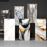 SUNSHINE Marble Tiles, 30x60cm PVC Wall Stickers,  Waterproof Self Adhesive Floor Tile Sticker Kitch