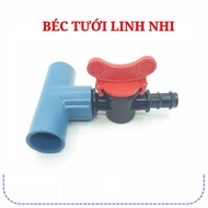 Set of 10 Starter Valves with External Thread 21 to Tail 16mm Used to Connect LDPE Pipes in Automati