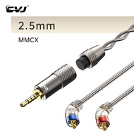 Cvj LS200 cáp tai nghe dây tai nghe IEM dây kết nối pin 0.75mm/0.78mm/MMCX/S với bộ chia kim loại có