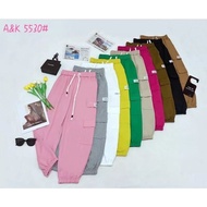 A&K Cargo Pants Viral Thailand Long Pants 5530 Ready Stock 运动风长裤 工装长裤