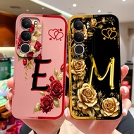 Cases For Vivo Y19S Y19E Y19 Brilliant Flower Letter Simplicity Camera Protection Durable Shockproof