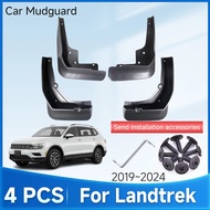 Car Mudguards For Volkswagen VW Tiguan AD BW MK2 Allspace L 2017 2018 2019 2020 2021 2022 2023 4pcs 
