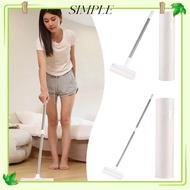 SIMPLESHOP Long Handle Lint Roller Brush, Tearable Telescopic Pet Hair Remover Roller, Floor Cleanup