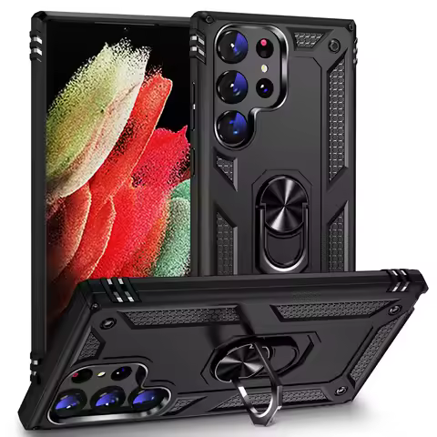 Shockproof Bumpers Armor Case For Samsung Galaxy S22 S23 Ultra S21 5G S20 FE S8 S9 S10 Plus Note 20 