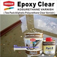 1L PU EPOXY CLEAR ( PUV-3050 ) TRANSPARENT VARNISH KOSSAN PAINT / POLYURETHANE CLEAR / CAT LANTAI CLEAR / PAINT99