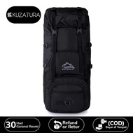 HITAM Tas Gunung Ransel Carrier Backpack Hiking Travel Bag Camping Trekking Camper Carier Traveling 