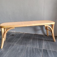 [The Rattan House] Rattan Bench with Cushion / Pelamin Kerusi/ Balcony Bench/ Webbing Bench/ Bangku 