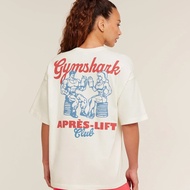 Gym.shark fitness new T-shirt cotton gym letter printing men and women with breathable short sleeves