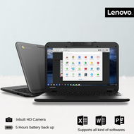 Lenovo slim and sleek light weight laptop. 11.6" HD display, 4GB RAM and Intel N3060 Dual core processor for multitasking. Inbuilt multi purpose web camera