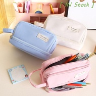 [ IN STOCK ] Large Capacity Pencil Cases, Pencil Bag Zipper|Pencil Case, Cosmetic Bag Portable Cute Three-layer Multifunction Pencil Case Offices