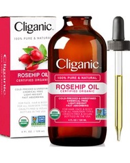 Cliganic Organic Rosehip Oil 118ml 有機玫瑰果油 滋潤 均勻膚色 118毫升 滴管玻璃瓶