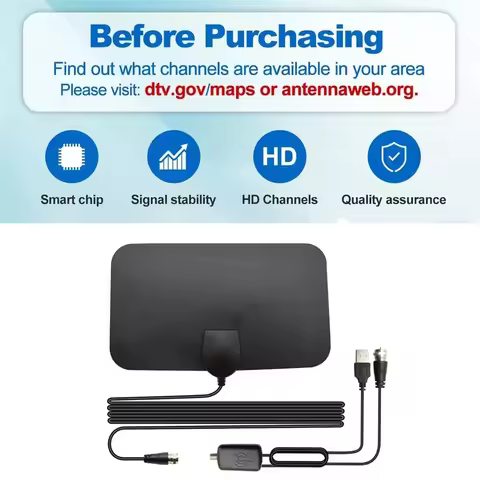 3000 Miles 8K Digital DVB-T2 TV Antenna with amplifier Booster 1080P Aerial For Car antenna RV trave