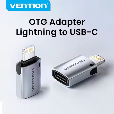 Vention Lighting to USB C OTG Adapter USB-C Female to Lightning Male Converter for iphone 14 13 12 L