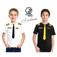 PILOT T-SHIRT KIDS ADULT COTTON AVIATION FAMILY T-SHIRT