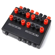 Mini 2-IN-4-OUT Stereo Audio Selector Amplifier Switcher Box Speaker Splitter SP-24B Speaker Selecto