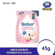 AMOS BIOBOR - PROBIOTICS PEACH GUMMY 45G