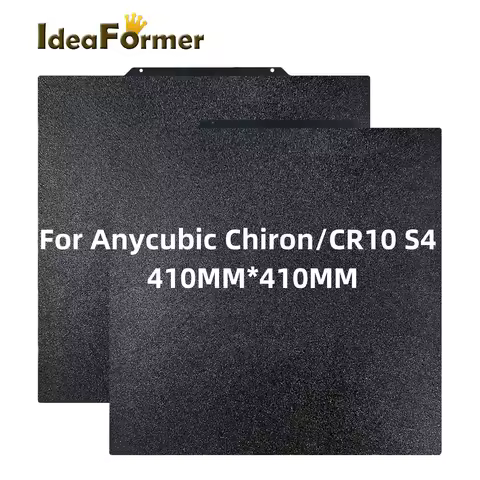 For Anycubic Chiron 410mmx410mm Double Sided Spring Steel Sheet PEI Sheet for CR-10 S4/Voron 400 Bui