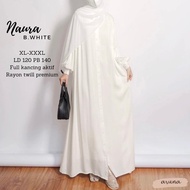 Baju Gamis Polos Simpel Naura Bahan Katun Rayon Twill Busana Muslimah Lebaran 2023
