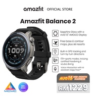 Amazfit Balance 2 47mm Smart Watch, Free Maps & Ski Resorts Navigation With GPS, 10 ATM Waterproof F