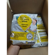 Weber color classic grout. WEBER RUBER POWDER - FRENCH TECHNOLOGY - 1Kg bag