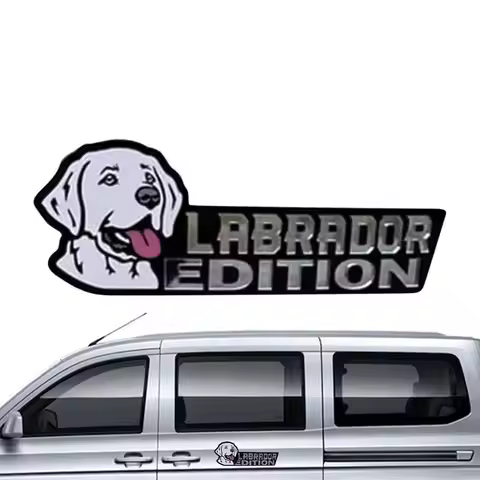 Dog Car Badge 3D Dogs Badge Funny Automotive Car Badge Car Decals Bumper Stickers Acrylic 3D Dogs Ba