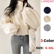 💕LanGao💕 [ready stock in Malaysia] Cardigan Women Korean Style Loose Warm & Comfortable Wind Resista