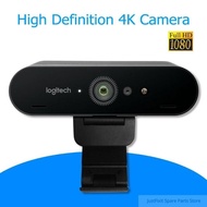 Logitech BRIO C1000E 4K high-definition computer camera with built-in microphoneDExing ดำ One