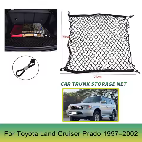 for Toyota Land Cruiser Prado 90 J90 LC90 1997 1998 1999 2000 2001 2002 GXL Trunk NetCargo Mesh Net 