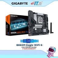 Gigabyte B860M EAGLE WIFI 6 Micro ATX (mATX) Intel LGA1851 Gaming Motherboard