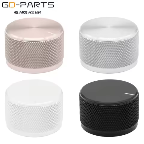 35mm*22mm Machined Solid Aluminum Control Knob For Audio DAC Turntable CD Tube Amplifier Speaker Rot