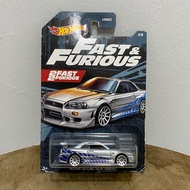 Hotwheels Nissan Skyline GT-R BNR34 Fast & Furious FF 2021