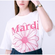 พร้อมส่ง  เสื้อ mardi mercredi ลาย flower 🌟🌟t-shirt ของแท้ 100% จากช้อปS-5XL เสื้อยืดคุณภาพดี