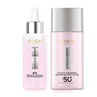 LOREAL Glycolic-Bright SET (Serum 30ml + UV FLUID Sunscreen 50ml) ลอรีอัล ปารีส ไกลโคลิค-ไบรท์ เซ็ท