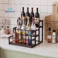 Coffee Syrup Rack 3-Storey Storage Rack Wine Rack Wine Rack Kitchen Seasoning