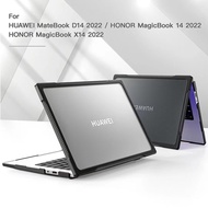 Heavy Duty Case for Huawei MateBook D14 Honor MagicBook 14 X14 2022 Shockproof Protective Hard Shell