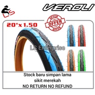 Tayar OFFER 20x1.50 20x1.35 Basikal Lajak Tyre Bicycle 2-Tone Color Veroli