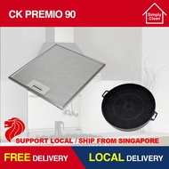 EF CK PREMIO 90 Cooker Hood Grease &amp; Carbon Filter