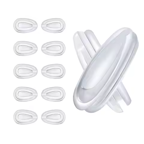 OOWLIT Rubber Clear Nosepads Replacement for Oakley Elmont OO4119 / Gauge 8 OO4124 / Gauge 6 OO6038 