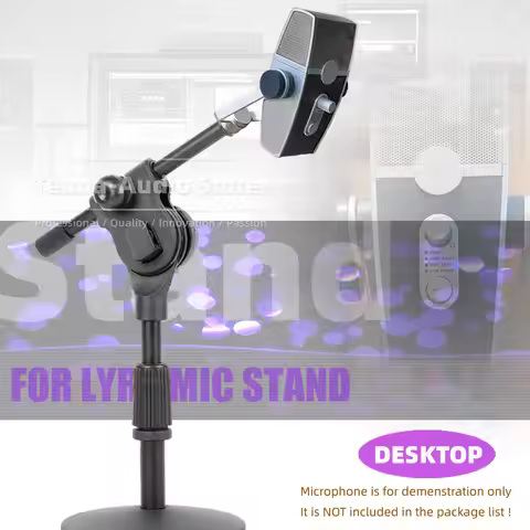 Adjustable Tabletop Mic Boom Mount Extending Bracket For AKG Lyra USB Microphone Stand Recording Con