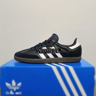 B75807 SAM•BA OG BLACK WHITE GUM UNISEX MEN SHOES