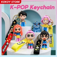 Witch Hunter Group KPOP Cartoon Girl Group Keychain Bag Small Pendant Anime Keychain Gift